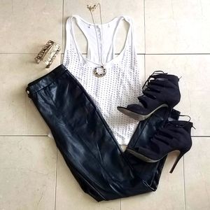 Fashion Nova Krissie Faux Black Leather Pants